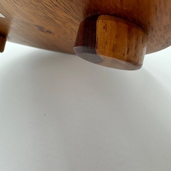 Round Reclaimed Wood Trivet "Country Wood - Picture 3 of 9